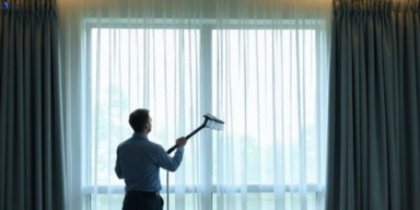 Commercial drapes cleaning service karrabin hotels offices
