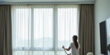Delicate sheer drape cleaning karrabin Matty Curtain Cleaning